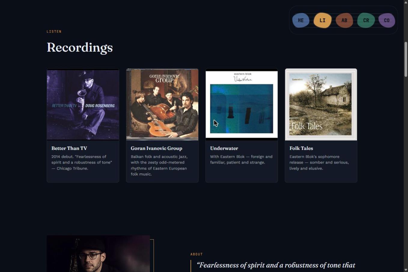 dougrosenberg.com — V2 additional screenshot