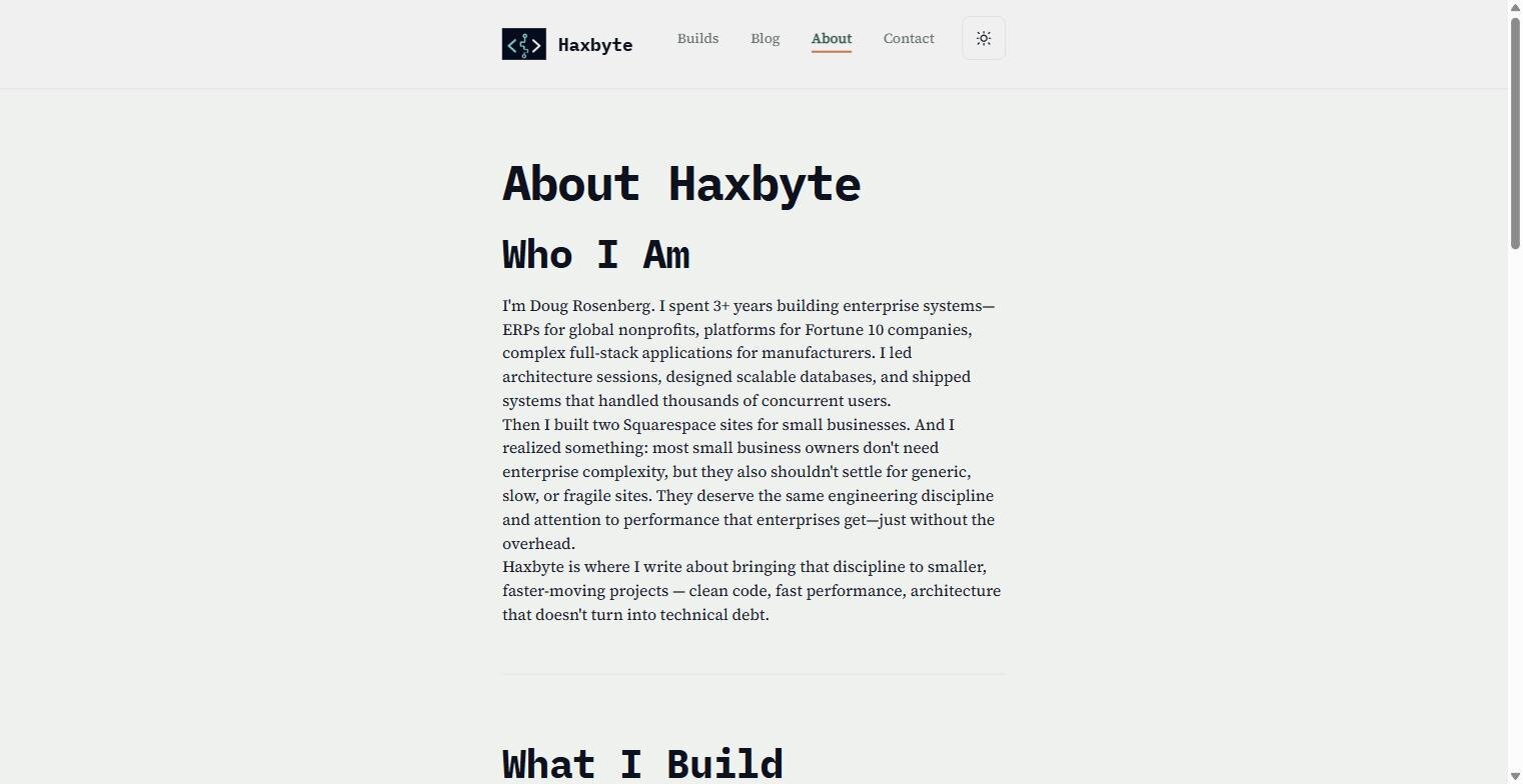 Haxbyte website