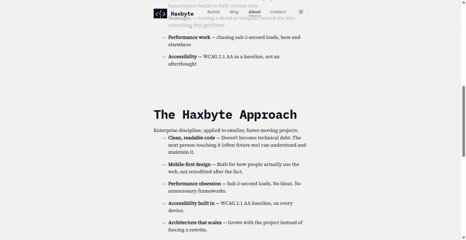 Haxbyte website