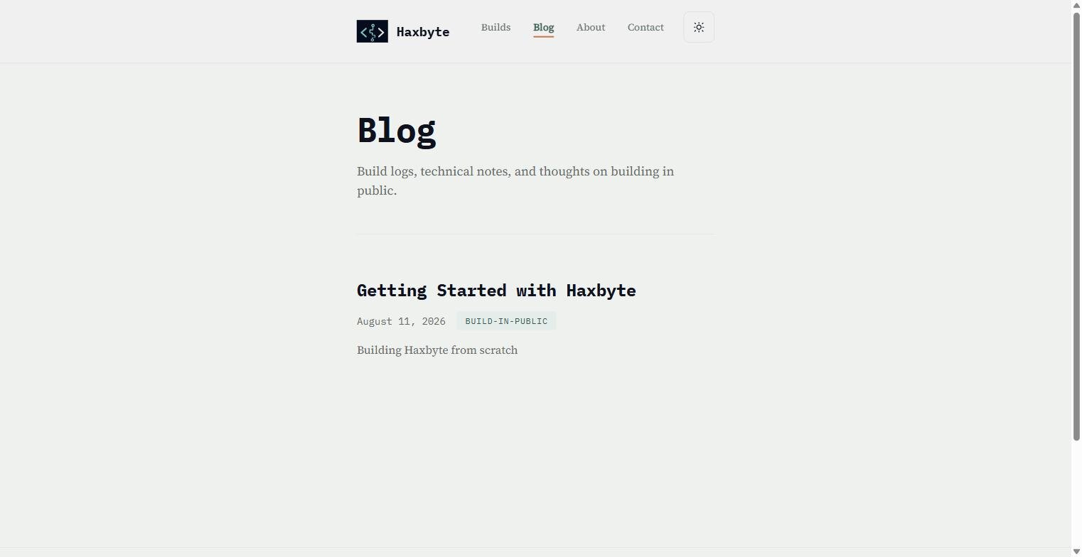 Haxbyte website