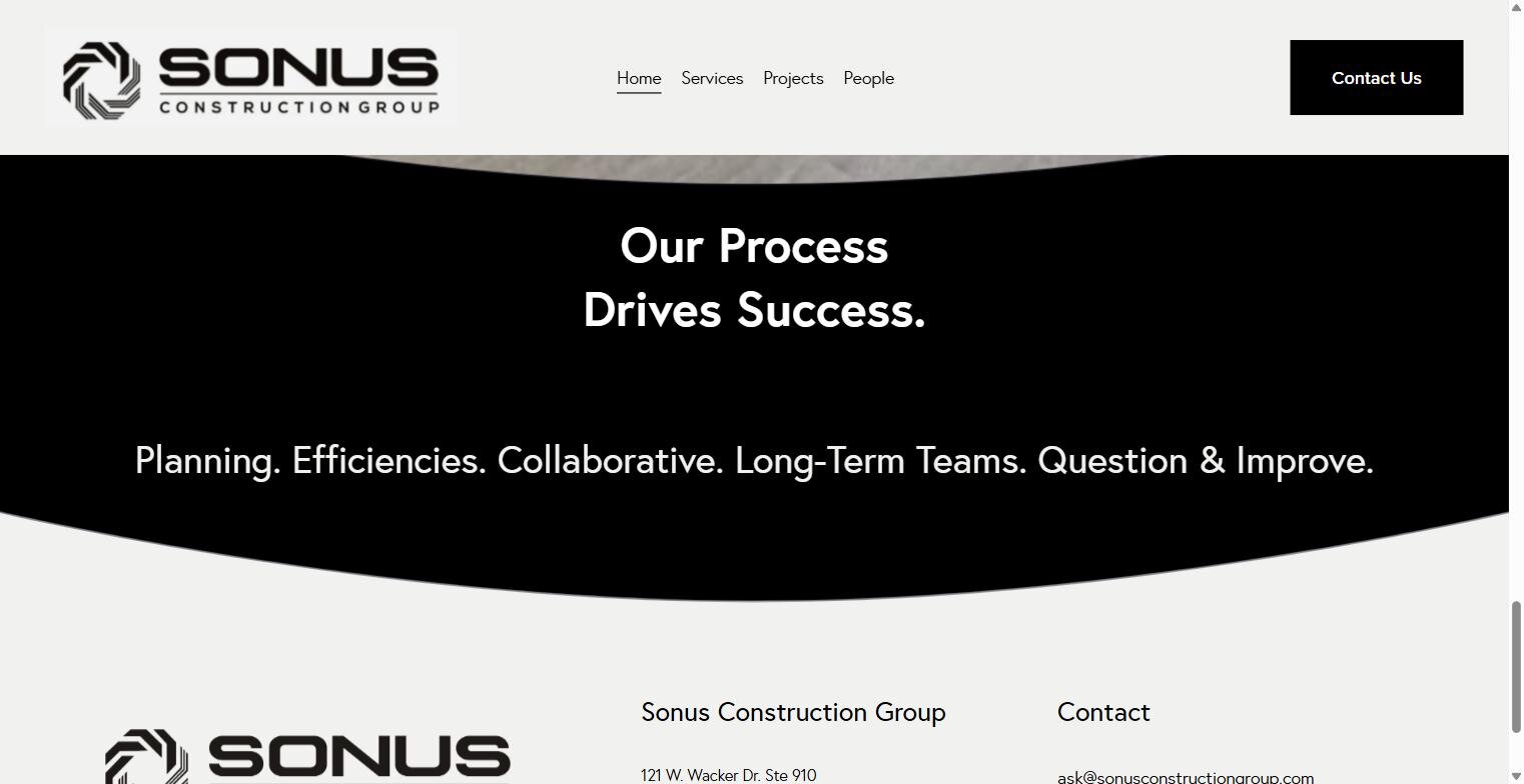 Sonus Construction Group website